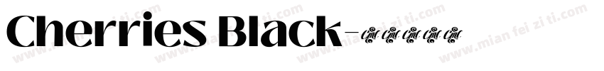 Cherries Black字体转换
